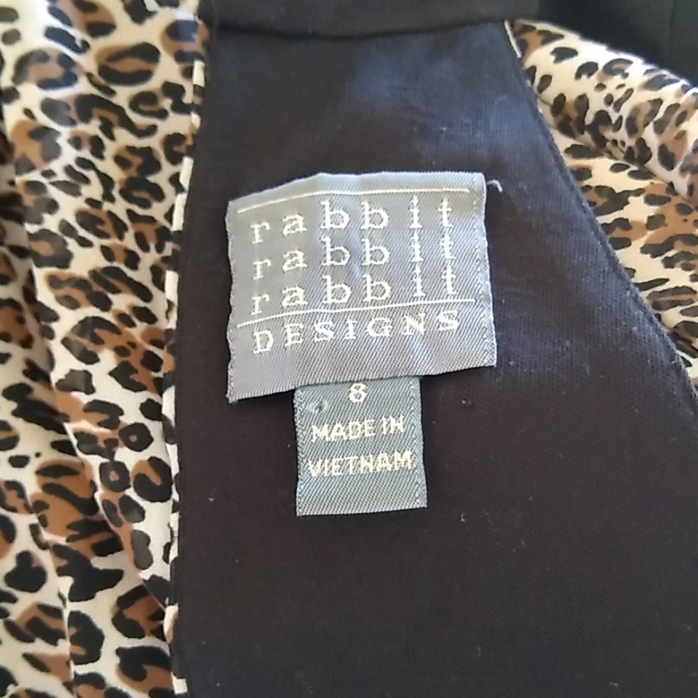 Adorable Rabbit Rabbit Rabbit Leopard Print Dress… - image 7